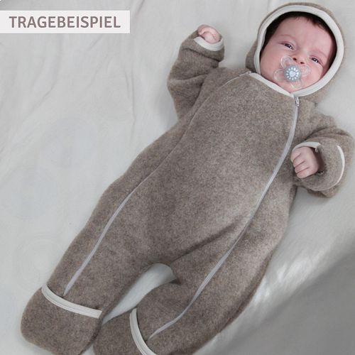 Overall iobio Fleece lang Merinowolle Uni