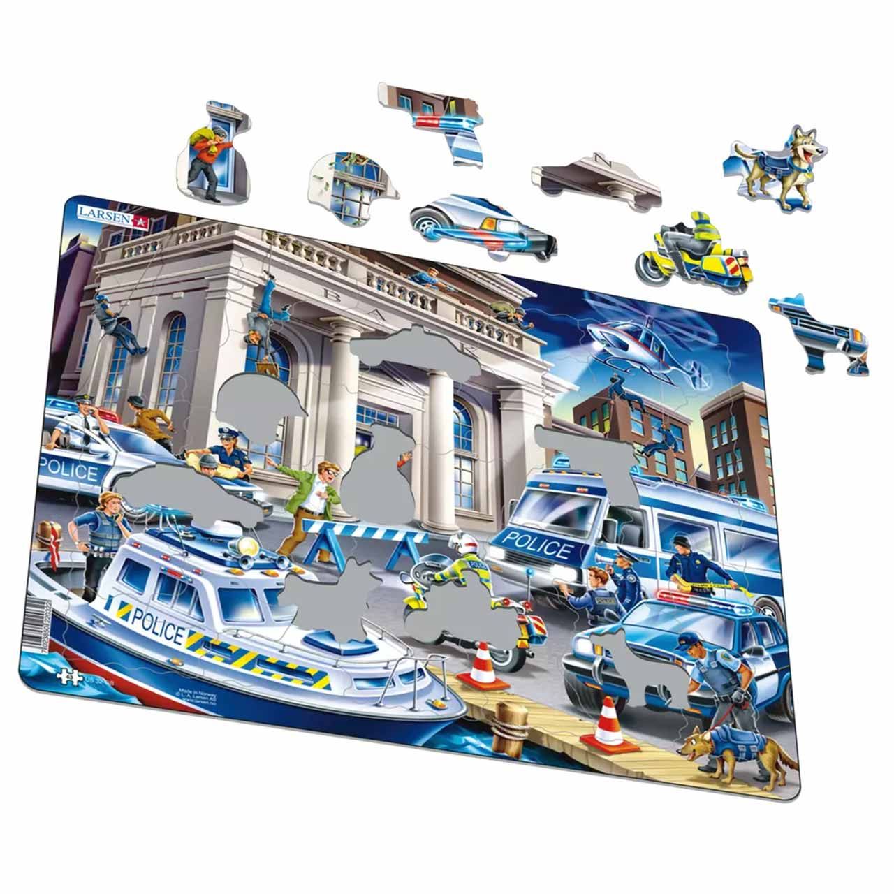 Kinder Puzzle ab 3 Jahre Polizei Einsatz