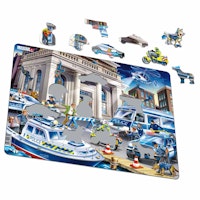 Kinder Puzzle ab 3 Jahre Polizei Einsatz