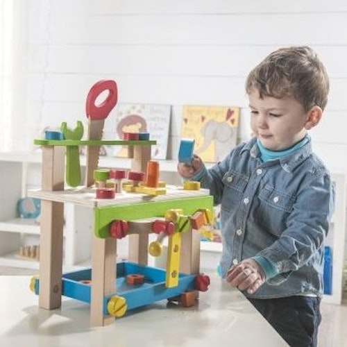 Werkbank Kinder klein mit Zubehör