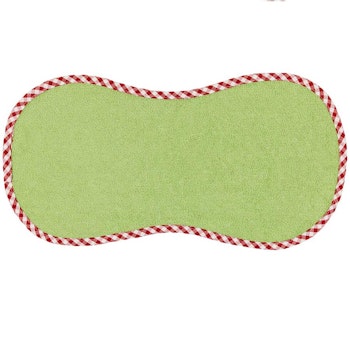 Spucktuch 43 cm lang, 22 cm breit Baumwollfrottee grün