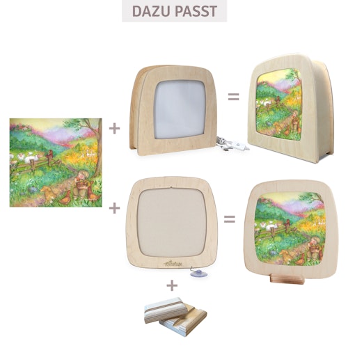 Silhouette Anne Illustraties - Landleben