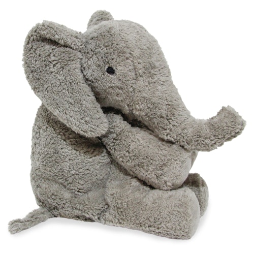 Elefant klein Traubenkernfüllung  Wärmekissen grau