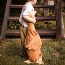 Vorschaubild XL Kuscheltier & Wärmekissen Gans Dinkelspreu 80 cm rost