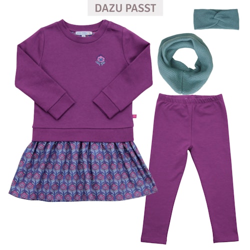 Sweatkleid mit Flanellpatch