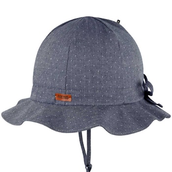 Sommermütze verstellbar Punkte indigo