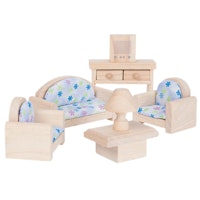 Wohnzimmer naturbelassen fürs Puppenhaus Wohnzimmer naturbelassen fürs Puppenhaus