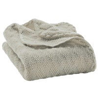 Leichte Babydecke Wolle Bio 80x100 cm grau