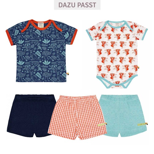 Luftige karierte Shorts
