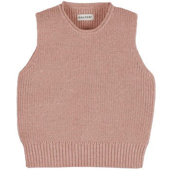 Kinder Pullunder aus Wolle, rose