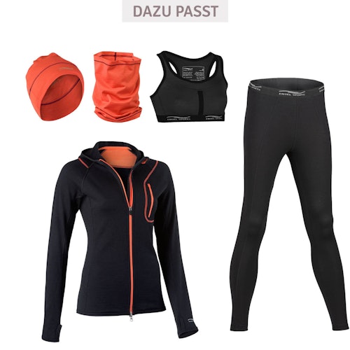Herren Damen Beanie Wolle Seide orange
