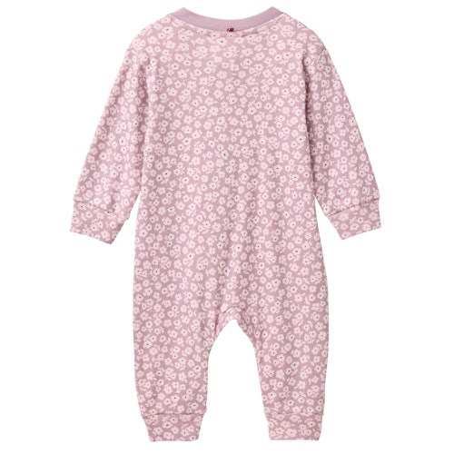 Edler Rippe Langarmstrampler Veilchen malve