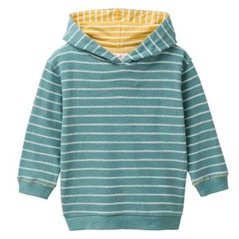 Sweat Hoodie petrol geringelt