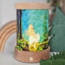 Vorschaubild Laterne dimmbar USB Kabel 12x6x10,5 cm mit Bilderfolie