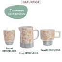 Vorschaubild Becher RETROFLORIA Blumen orange 150 ml stapelbar