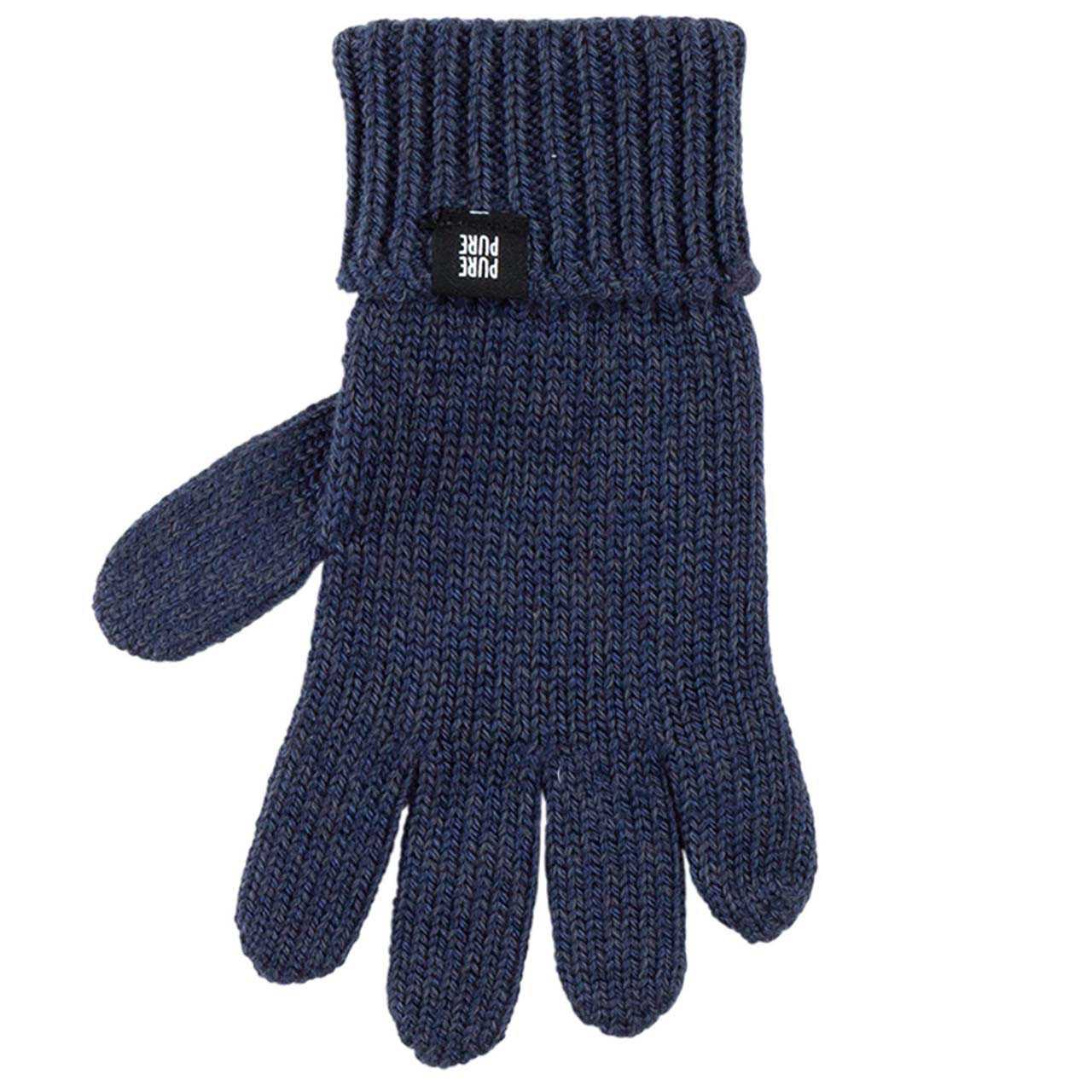 Fingerhandschuhe Umschlagbund Wolle Seide