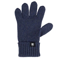 Fingerhandschuhe Umschlagbund Wolle Seide