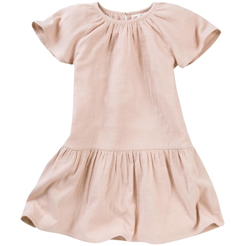 Leichtes Musselin Kleid kurzarm