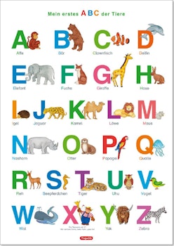 ABC Poster Lerntafel ab 4 Jahre 70x 100 cm