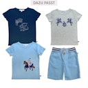 Vorschaubild Edles T-Shirt Wellenreiter-Druck