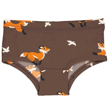 Hipster Briefs braun mit Füchsen