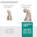 Vorschaubild XL Kuscheltier & Wärmekissen Oktopus Dinkelspelz 55 cm