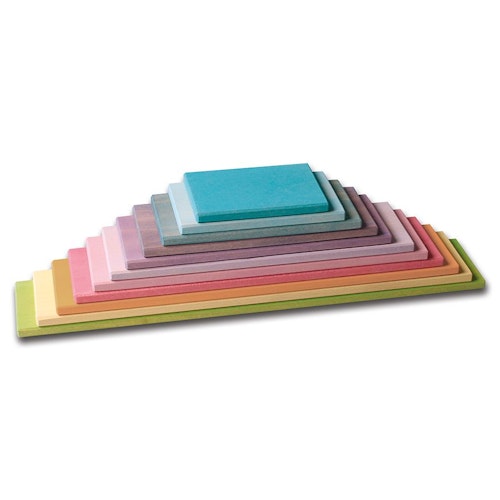 Grimm's Bauplatten Set pastell, 11-teilig