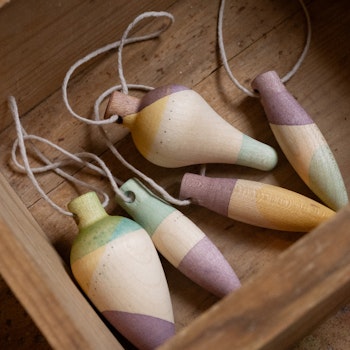 Holz Ornamente Weihnachtsbaumschmuck Twinkle Mist