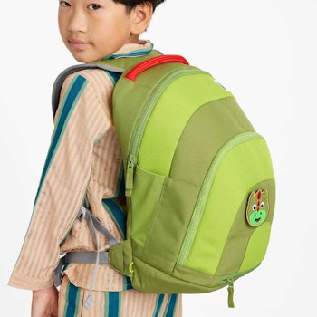 Ergonomischer Rucksack 1-6 Jahre Drache grün
