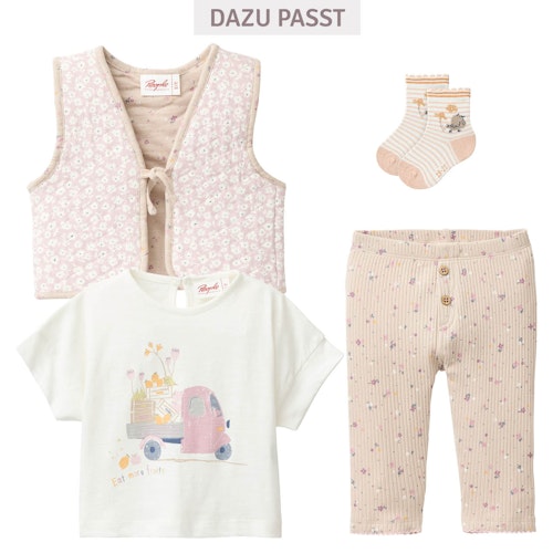 Edle Ripp Leggings Veilchen rosa