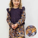 Vorschaubild Florales Kleid mit Rüschenärmel
