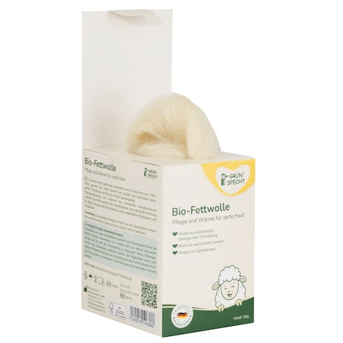 Bio Fettwolle pflegend 50g