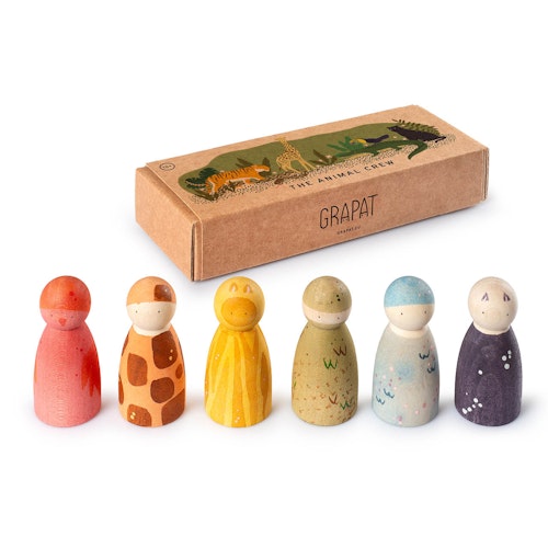 The Animal Crew: 6er Set Nins