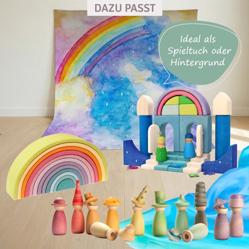 Spieltuch Bio-Baumwolle Magischer Himmel 100 x 100 cm