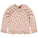 Vorschaubild Rippe Langarmshirt Rüschenärmel