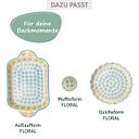 Vorschaubild Auflaufform FLORAL 1500 ml für Ofengerichte zum Teilen
