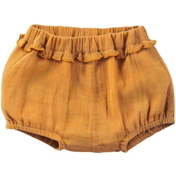 Kurze Musselin Shorts leicht honiggelb