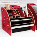 Vorschaubild Big Organizer grau – Schreibtisch Ordnungssystem groß