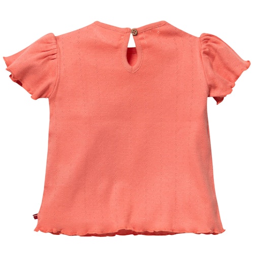 Edles Ajour T-Shirt Rüschenärmel
