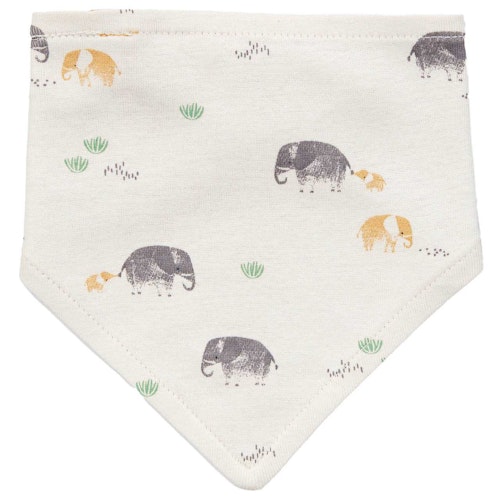 Wendedreiecktuch Safari-Tiere creme senf