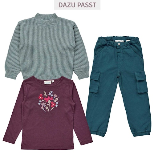Weiches langarm Shirt Blumen