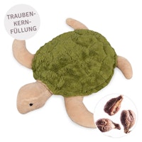 Kleine Schildkröte mit Traubenkernfüllung grün