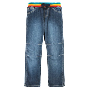 Bequeme Jeanshose mit bunten Bündchen