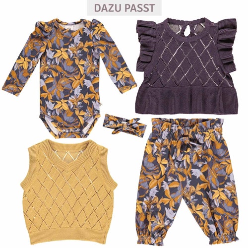 Edles Haarband floral dunkellila