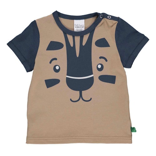 Kurzarm T-Shirt Tiergesicht