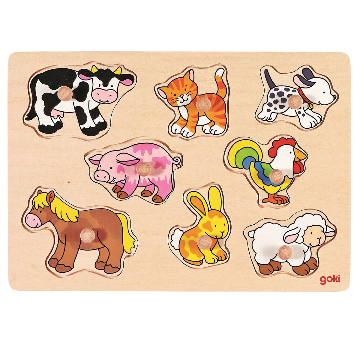 Steckpuzzle Tiere vom Bauerhof