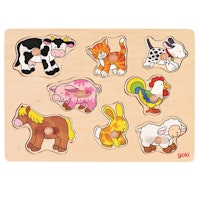 Steckpuzzle Tiere vom Bauerhof - 8 tlg