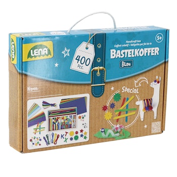 Bastelkoffer blau 400 Teile ab 5 Jahren