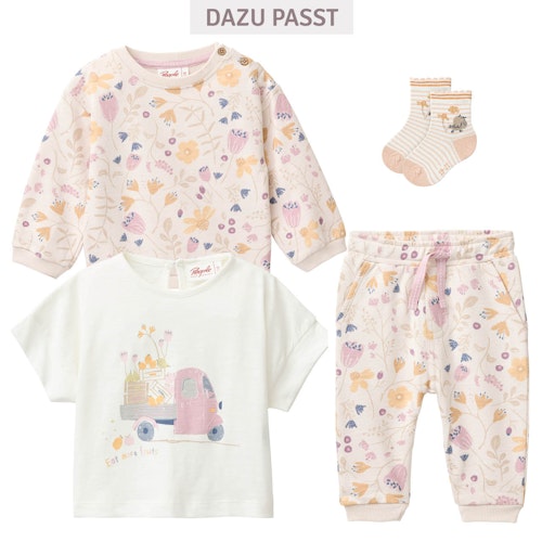 Ohne Kragen - kuscheliges Sweatshirt Regenbogen rosa