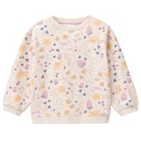 Weiches Sweatshirt Blumen beige